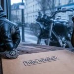 Assurance moto roadster : police “Tous Risques” près d’un casque et d’une moto roadster