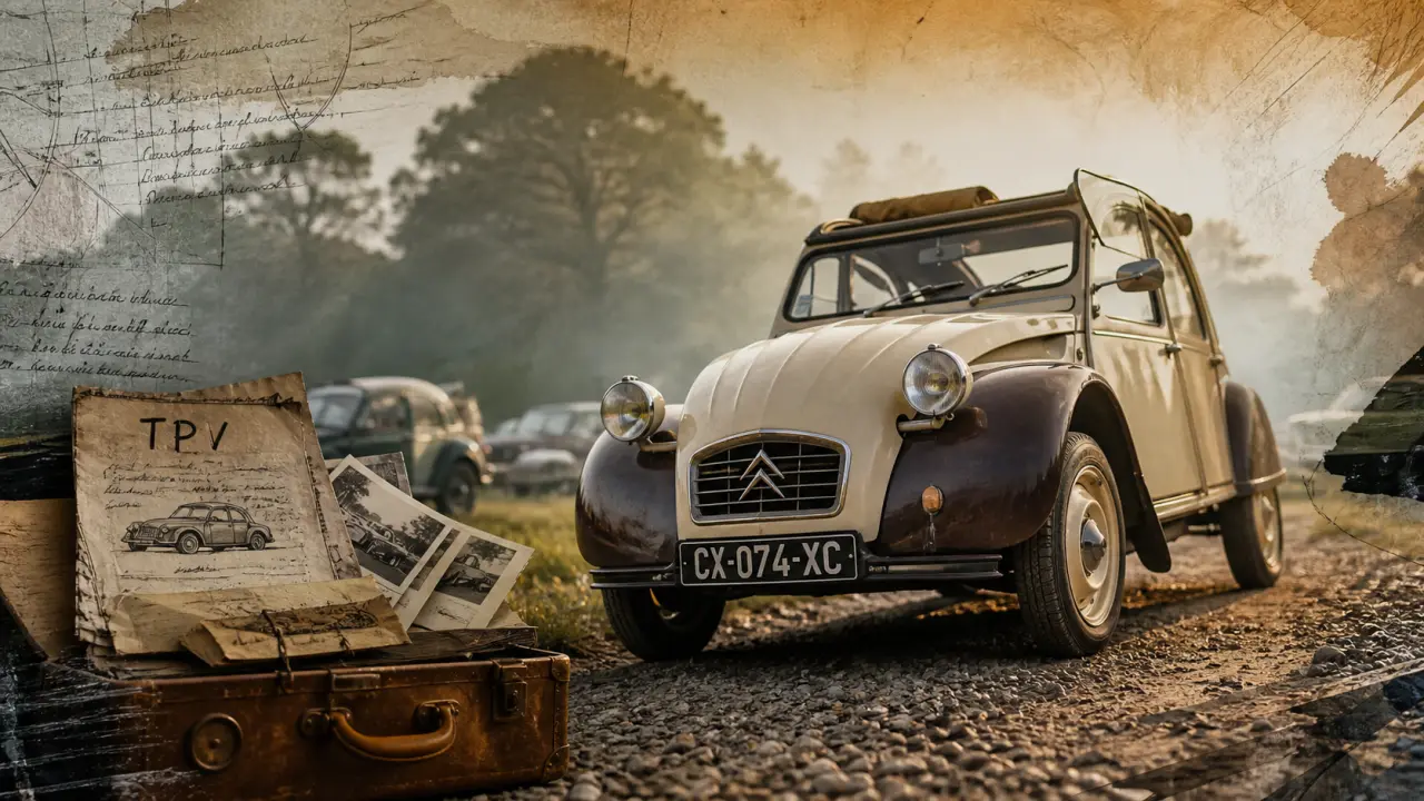 Citroën 2CV sur chemin, projet TPV et pièges à l’achat