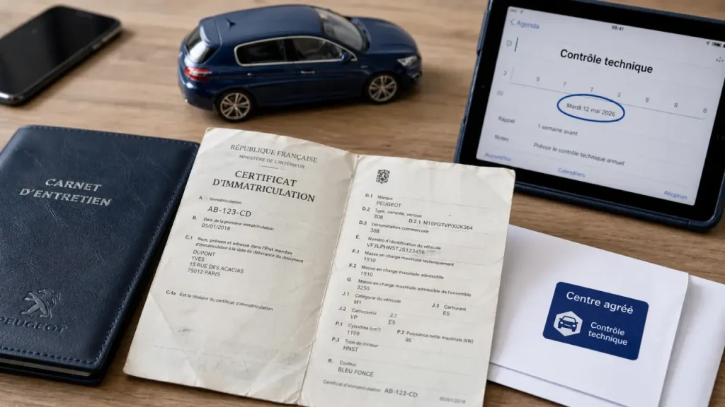 Contrôle technique vehicule neuf : 4 ans, fenêtre de 6 mois