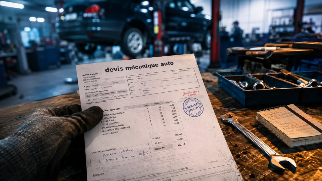Devis mecanique auto : obtenir un prix avant déplacement, garage proche