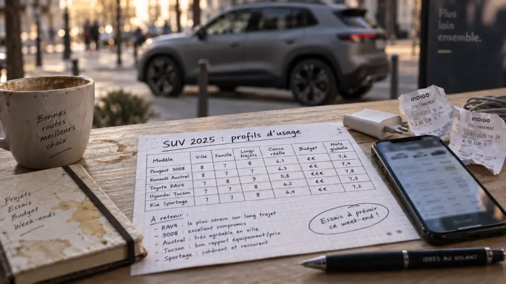 Le meilleur SUV 2025 se choisit selon votre usage, pas selon sa fiche technique