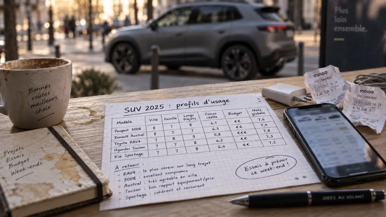 Meilleur SUV 2025 : profils d’usage et comparatif