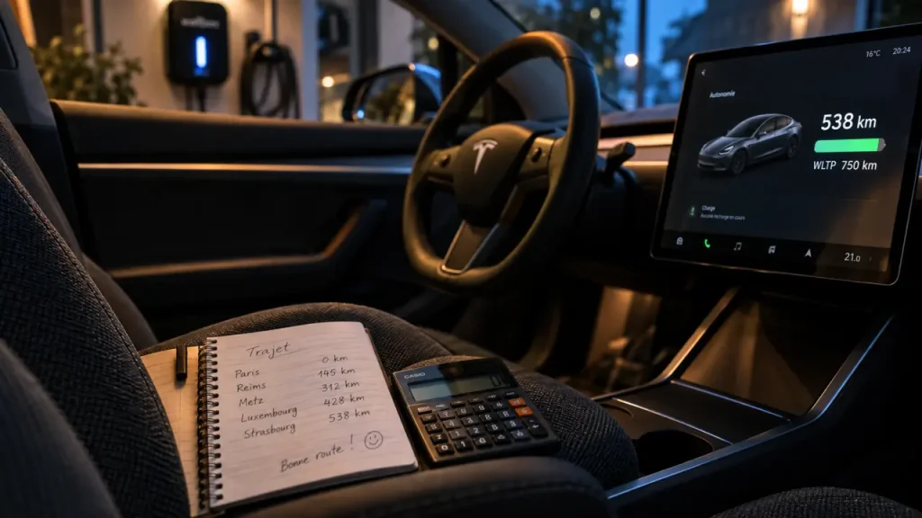 750 km WLTP contre 538 km au quotidien : ce que vaut vraiment la Model 3 Grande Autonomie Propulsion