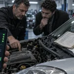 Voiture fiable essence : carnet d’entretien et diagnostic OBD sur parking garage