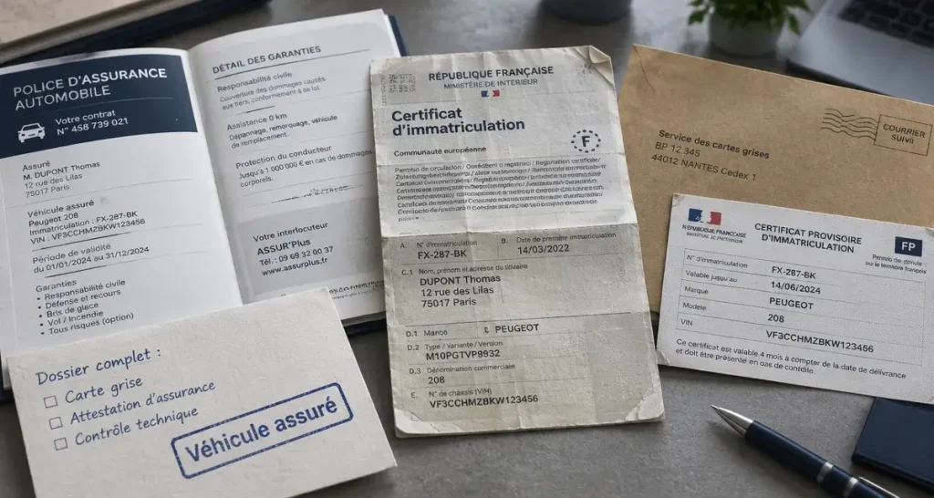 Carte grise et assurance : assurez le véhicule avant de lancer l’immatriculation