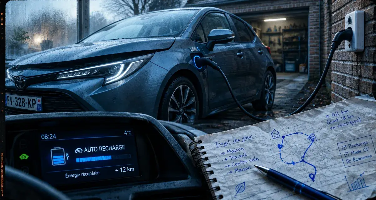 Différence hybride simple rechargeable : voiture hybride rechargeable branchée